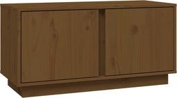 vidaXL - Tv-meubel - 80x35x40,5 - cm - massief - grenenhout - honingbruin