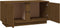 vidaXL - Tv-meubel - 80x35x40,5 - cm - massief - grenenhout - honingbruin