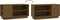 vidaXL - Tv-meubel - 80x35x40,5 - cm - massief - grenenhout - honingbruin