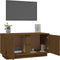 vidaXL - Tv-meubel - 80x35x40,5 - cm - massief - grenenhout - honingbruin
