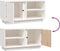vidaXL - Tv-meubel - 80x35x40,5 - cm - massief - grenenhout - wit