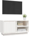 vidaXL - Tv-meubel - 80x35x40,5 - cm - massief - grenenhout - wit