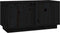 vidaXL - Tv-meubel - 80x35x40,5 - cm - massief - grenenhout - zwart