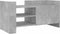 vidaXL - Tv-meubel - 80x35x40 - cm - bewerkt - hout - betongrijs