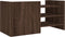 vidaXL - Tv-meubel - 80x35x40 - cm - bewerkt - hout - bruin - eikenkleurig