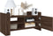 vidaXL - Tv-meubel - 80x35x40 - cm - bewerkt - hout - bruin - eikenkleurig
