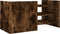 vidaXL - Tv-meubel - 80x35x40 - cm - bewerkt - hout - gerookt - eikenkleurig