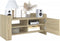 vidaXL - Tv-meubel - 80x35x40 - cm - bewerkt - hout - sonoma - eikenkleurig
