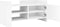 vidaXL - Tv-meubel - 80x35x40 - cm - bewerkt - hout - wit