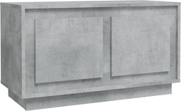 vidaXL - Tv-meubel - 80x35x45 - cm - bewerkt - hout - betongrijs