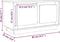 vidaXL - Tv-meubel - 80x35x45 - cm - bewerkt - hout - betongrijs