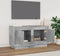 vidaXL - Tv-meubel - 80x35x45 - cm - bewerkt - hout - betongrijs