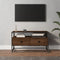 vidaXL - Tv-meubel - 80x35x45 - cm - bewerkt - hout - bruin - eikenkleur