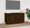 vidaXL - Tv-meubel - 80x35x45 - cm - bewerkt - hout - bruin - eikenkleur