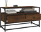 vidaXL - Tv-meubel - 80x35x45 - cm - bewerkt - hout - bruin - eikenkleur