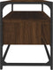vidaXL - Tv-meubel - 80x35x45 - cm - bewerkt - hout - bruin - eikenkleur