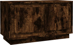 vidaXL - Tv-meubel - 80x35x45 - cm - bewerkt - hout - gerookt - eikenkleurig