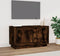 vidaXL - Tv-meubel - 80x35x45 - cm - bewerkt - hout - gerookt - eikenkleurig