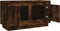 vidaXL - Tv-meubel - 80x35x45 - cm - bewerkt - hout - gerookt - eikenkleurig