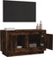 vidaXL - Tv-meubel - 80x35x45 - cm - bewerkt - hout - gerookt - eikenkleurig