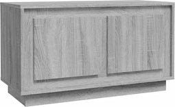 vidaXL - Tv-meubel - 80x35x45 - cm - bewerkt - hout - grijs - sonoma - eikenkleurig