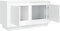 vidaXL - Tv-meubel - 80x35x45 - cm - bewerkt - hout - hoogglans - wit