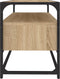 vidaXL - Tv-meubel - 80x35x45 - cm - bewerkt - hout - sonoma - eikenkleurig