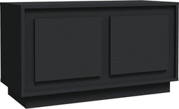 vidaXL - Tv-meubel - 80x35x45 - cm - bewerkt - hout - zwart
