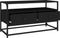 vidaXL - Tv-meubel - 80x35x45 - cm - bewerkt - hout - zwart
