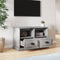 vidaXL - Tv-meubel - 80x35x50 - cm - bewerkt - hout - betongrijs