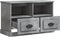 vidaXL - Tv-meubel - 80x35x50 - cm - bewerkt - hout - betongrijs