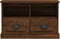 vidaXL - Tv-meubel - 80x35x50 - cm - bewerkt - hout - bruin - eikenkleur