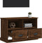 vidaXL - Tv-meubel - 80x35x50 - cm - bewerkt - hout - bruin - eikenkleur