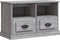 vidaXL - Tv-meubel - 80x35x50 - cm - bewerkt - hout - grijs - sonoma - eikenkleurig