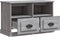 vidaXL - Tv-meubel - 80x35x50 - cm - bewerkt - hout - grijs - sonoma - eikenkleurig