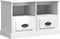 vidaXL - Tv-meubel - 80x35x50 - cm - bewerkt - hout - hoogglans - wit