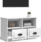 vidaXL - Tv-meubel - 80x35x50 - cm - bewerkt - hout - hoogglans - wit