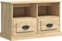 vidaXL - Tv-meubel - 80x35x50 - cm - bewerkt - hout - sonoma - eikenkleurig