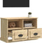 vidaXL - Tv-meubel - 80x35x50 - cm - bewerkt - hout - sonoma - eikenkleurig