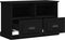 vidaXL - Tv-meubel - 80x35x50 - cm - bewerkt - hout - zwart