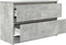 vidaXL - Tv-meubel - 80x35x54 - cm - spaanplaat - betongrijs