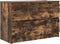 vidaXL - Tv-meubel - 80x35x54 - cm - spaanplaat - gerookt - eikenkleurig