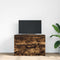 vidaXL - Tv-meubel - 80x35x54 - cm - spaanplaat - gerookt - eikenkleurig