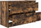 vidaXL - Tv-meubel - 80x35x54 - cm - spaanplaat - gerookt - eikenkleurig