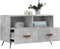 vidaXL - Tv-meubel - 80x36x50 - cm - bewerkt - hout - betongrijs