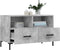 vidaXL - Tv-meubel - 80x36x50 - cm - bewerkt - hout - betongrijs
