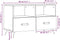 vidaXL - Tv-meubel - 80x36x50 - cm - bewerkt - hout - betongrijs