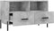 vidaXL - Tv-meubel - 80x36x50 - cm - bewerkt - hout - betongrijs