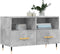 vidaXL - Tv-meubel - 80x36x50 - cm - bewerkt - hout - betongrijs