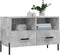 vidaXL - Tv-meubel - 80x36x50 - cm - bewerkt - hout - betongrijs